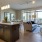 a large kitchen with a large island