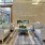 a living room with a large glass wall